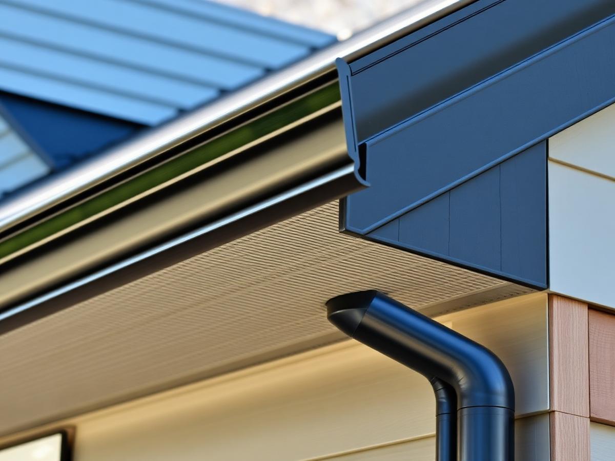 New seamless gutter installation