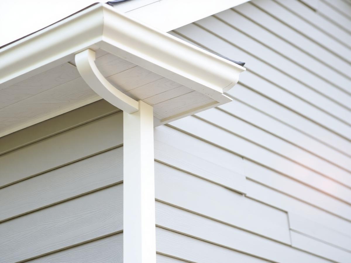 Clean new fascia, soffit, and siding